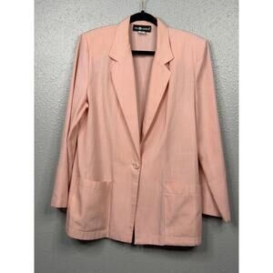 Sag Harbor Women’s Vintage Classic Look Pink Blazer / Size-12